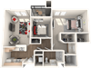 Santa Rosa Floor Plan Santa Rosa Floor Plan at 55+ FountainGlen Stevenson Ranch, Stevenson Ranch, CA, 91381